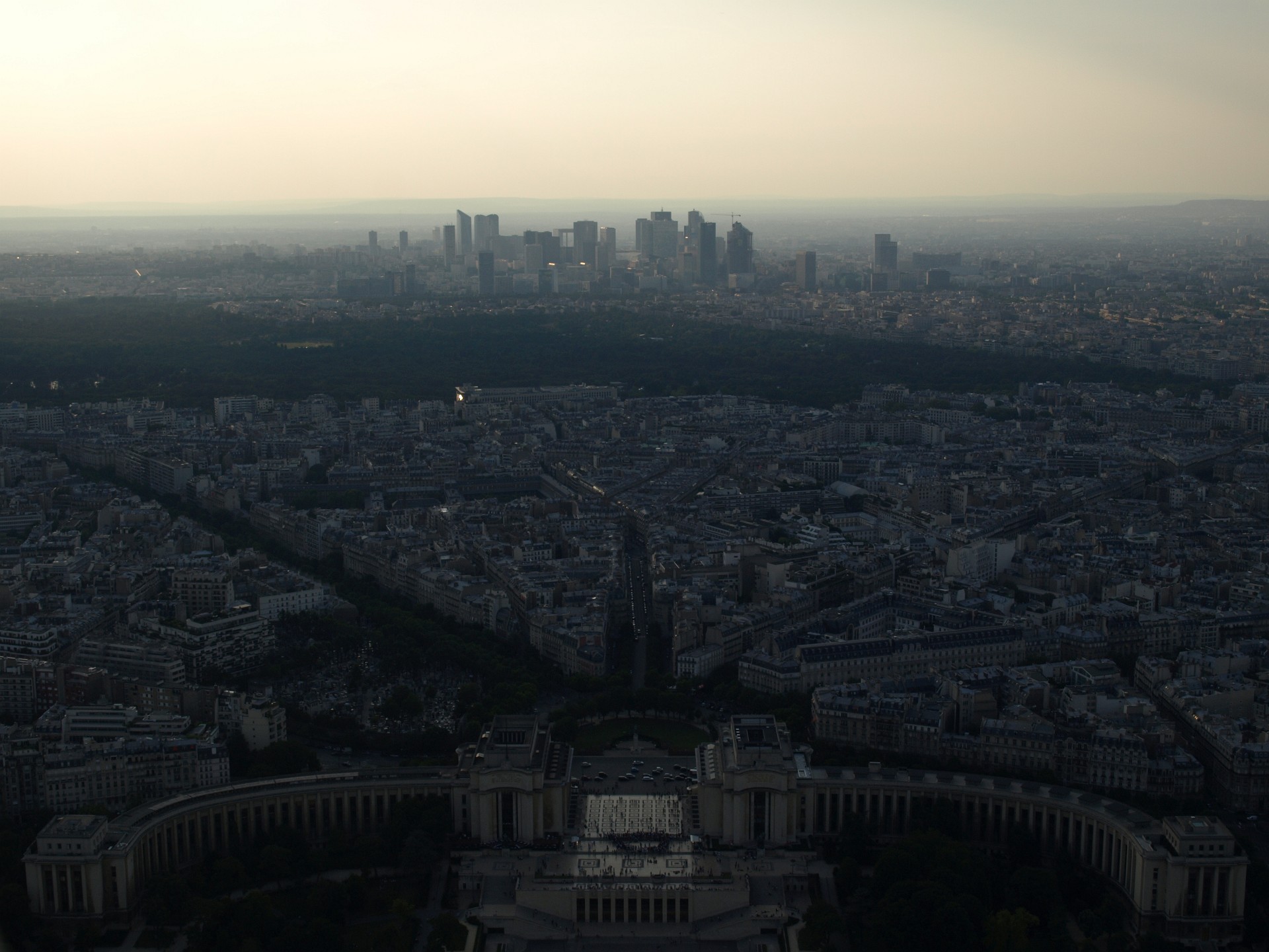 Tall Skyline From the Third Floor of the Eiffel Tower